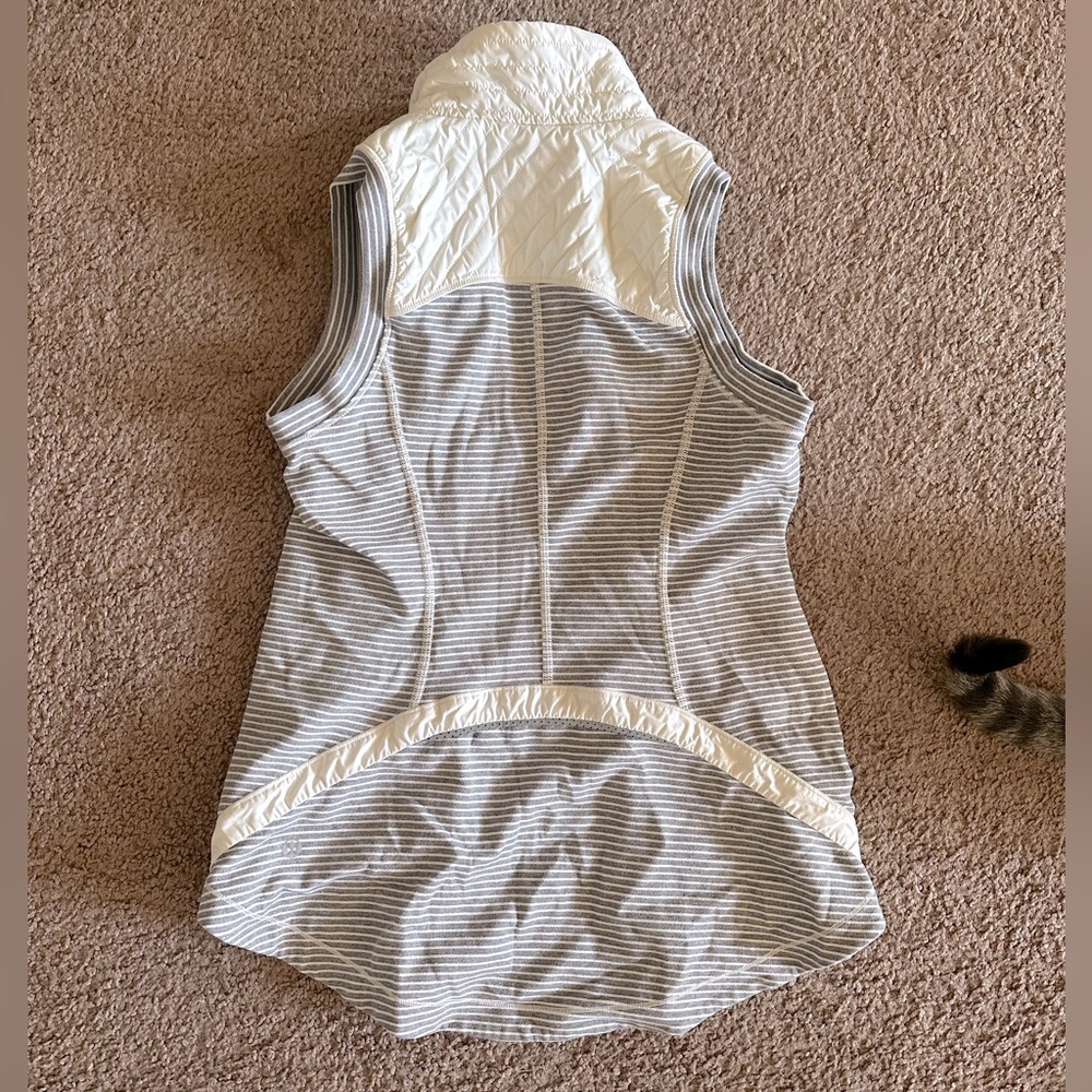 lululemon Rebel Runner Vest 4 Ghost Hyper Stripe Heathered Slate Ghost